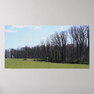 Landschaftspflege Foto Poster