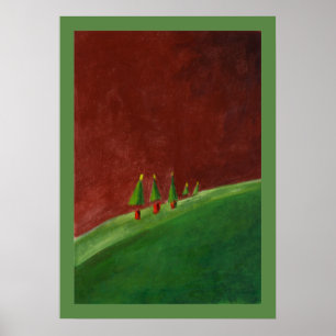 Landschaftspflege Frohen Festtage Poster