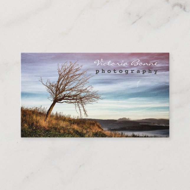 Landschaftsphotographie-Foto Visitenkarte (Vorderseite)