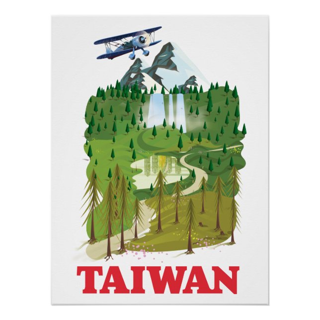 Landschaftspposter Taiwan Poster (Vorderseite)