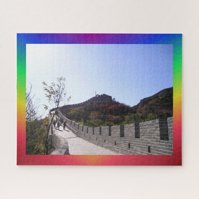 Landschaftsrätsel: Chinesischer Wall-Regenbogen (Horizontal)