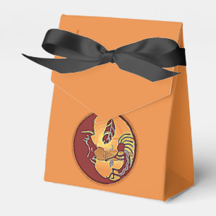 Landschaftsschaltfläche - Kokopelli Mondfeder 1 Geschenkschachtel