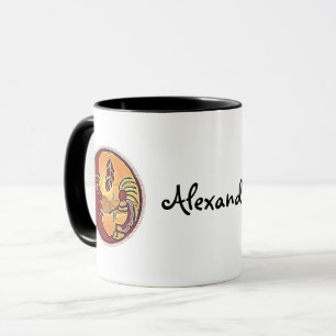 Landschaftsschaltfläche - Kokopelli Mondfeder 1 Tasse