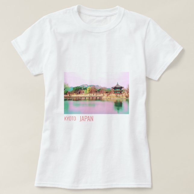 Landschaftsschrei in Kyoto - Japan T-Shirt (Design vorne)
