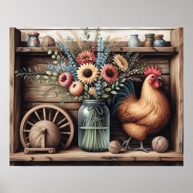 Landschaftsschutzgebiet Holz 4 Poster (Vorne)