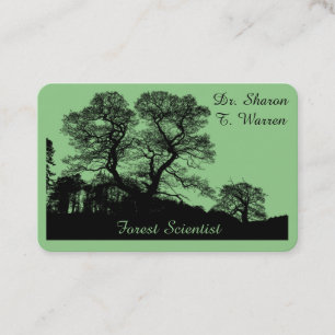 Landschaftssignatur von Naturwissenschaftlern Visitenkarte