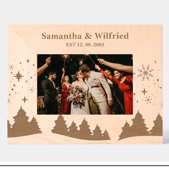 Landschaftsszenen Wintergravur Geätzte Rahmen (Von Creator hochgeladen)