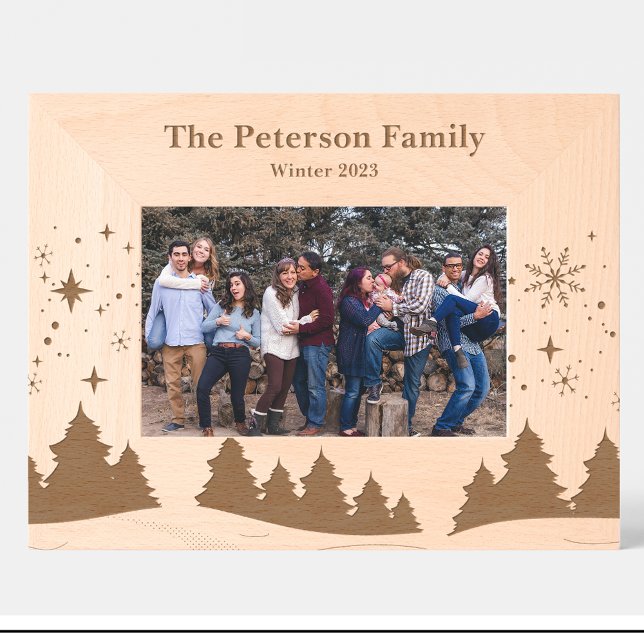 Landschaftsszenen Wintergravur Geätzte Rahmen (Von Creator hochgeladen)