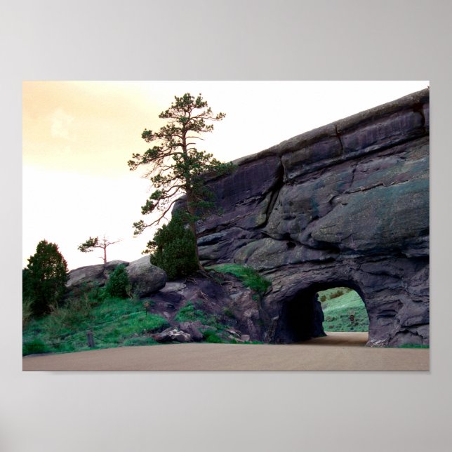 Landschaftstunnel Poster (Vorne)