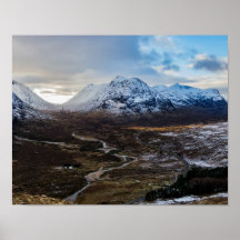 Landschaftswinter Lairig Gartain Glen Coe Schottla
