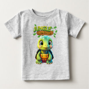 Landschildkröte Fun Box Turtle Whimsical Zoo Tier Baby T-shirt