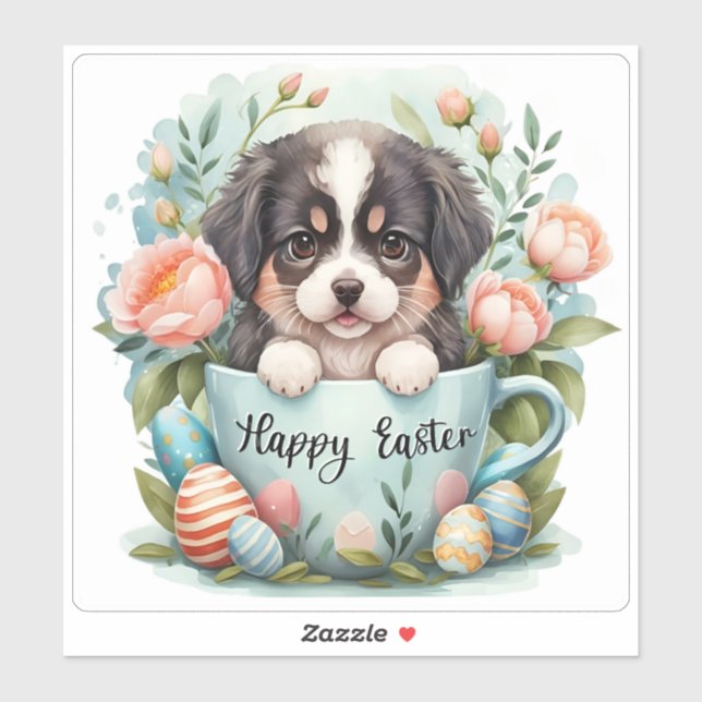 Landseer Happy Oaster Vinyl Sticker (Blatt)