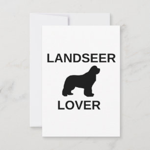 Landseer-Liebhaber Dankeskarte