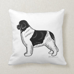 Landseer Neufundland Hundekissen Kissen