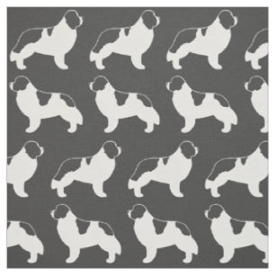 Landseer Neufundland Hundemuster Stoff