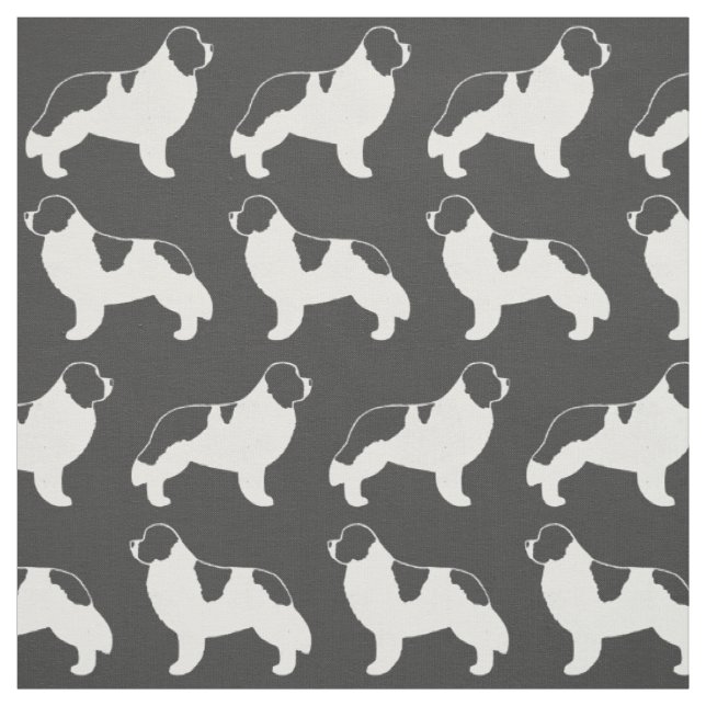 Landseer Neufundland Hundemuster Stoff (Muster)