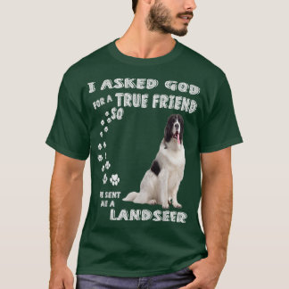 Landseer Newfundland Sprichwort Mama Vater Print,  T-Shirt