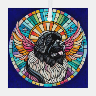 Landseer Newfundland Suncatcher Memorial Ornament Aus Glas