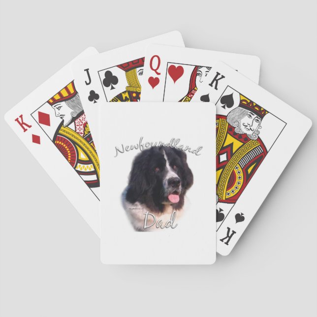 Landseer Newfundland Vater 2; Newfie Vater; Newf V Spielkarten (Rückseite)