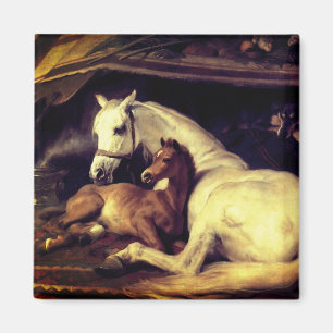 Landseer Pferde Magnet