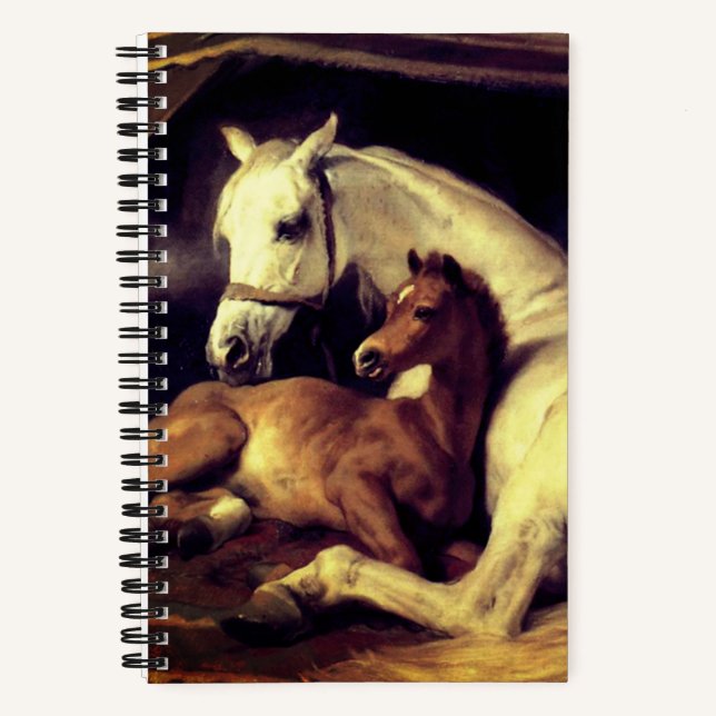 Landseer Pferde Notizbuch (Vorderseite)