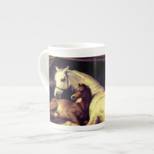 Landseer Pferde Prozellantasse