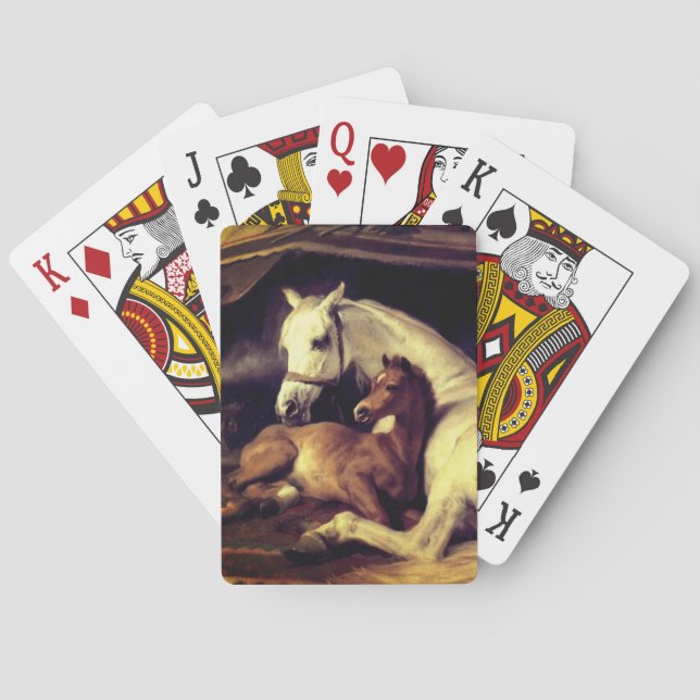 Landseer Pferde Spielkarten (Rückseite)