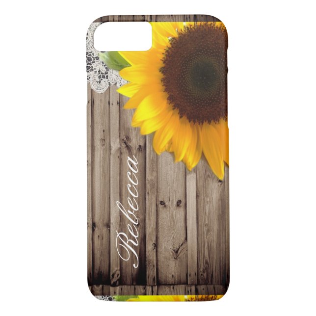 Landsonnenblume der hölzernen Spitzes der Scheune Case-Mate iPhone Hülle (Rückseite)