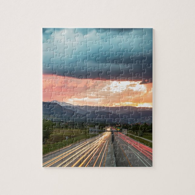 Landstraße 6 nach schönes Boulder Colorado (Vertikal)