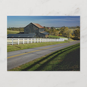 Landstraße durch Bluegrass Region 2 Postkarte