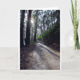 Landstraße durch Wald Karte