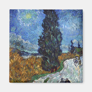 Landstraße in Provence bis zum Nacht durch Van Magnet
