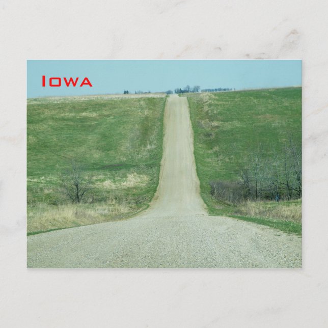 Landstraße Iowa Postkarte (Vorderseite)