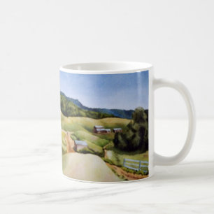 Landstrasse Tasse ländliche Scheune Zaun Sommer