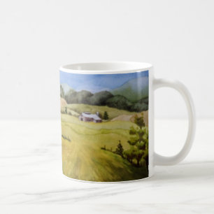Landstrasse Tasse ländliche Scheune Zaun Sommer