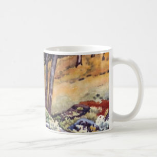 Landstrasse Tasse ländliches Waldgebiet