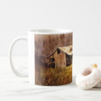 Landstrasse Tasse Landstall Schuppen Winterfeld