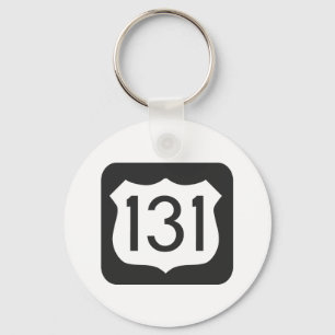 Landstraße US-131 Schlüsselanhänger