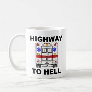 Landstraße zum Höllen-Krankenwagen - Schale Kaffeetasse