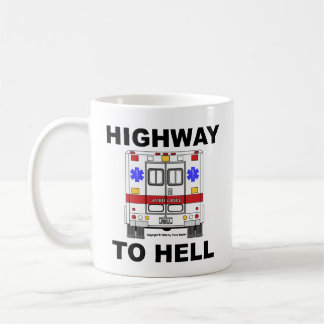 Landstraße zum Höllen-Krankenwagen - Schale Kaffeetasse