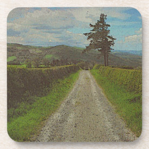 Landstraße zum Wandern Getränkeuntersetzer