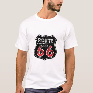 Landstraßen-historisches neues Weg-Zeichen-T-Shir T-Shirt