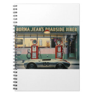 Landstraßen-Kalender Girl.tif des Notizblock