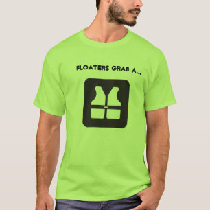 Landstreicher ergreifen eine Schwimmweste T-Shirt