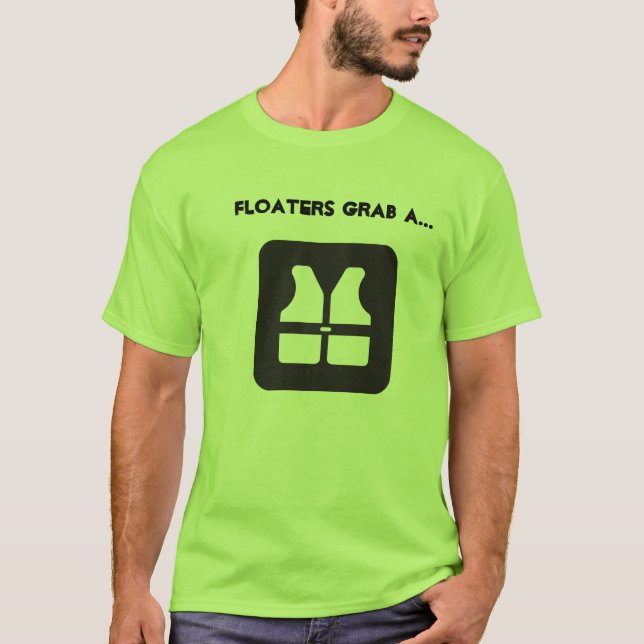 Landstreicher ergreifen eine Schwimmweste T-Shirt (Vorderseite)