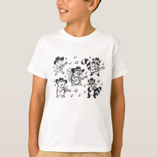 Landtier-Musiker-Cartoon T-Shirt
