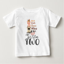 Landtiere 2. Geburtstag Niedlich Moo I m Two T - S