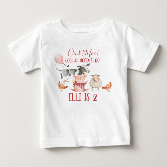 Landtiere Baby T-shirt (Vorderseite)