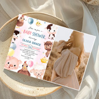 Landtiere Balloons Barnyard Baby Dusche Foto