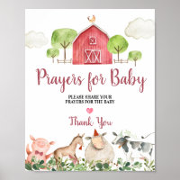 Landtiere Barnyard Gebete für Baby